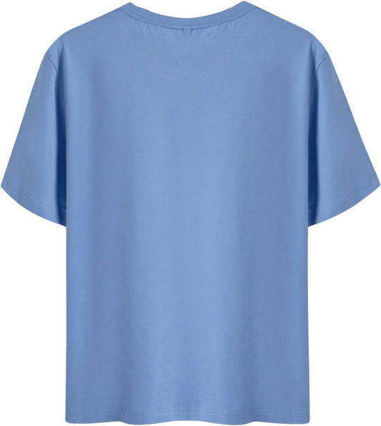 BEAUDRM Men's Plus Size Cross Graphic Tee Short Sleeve Regular Fit T Shirt