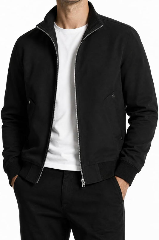 Men's Casual Jacket Lightweight Zip Up Bomber Jacket