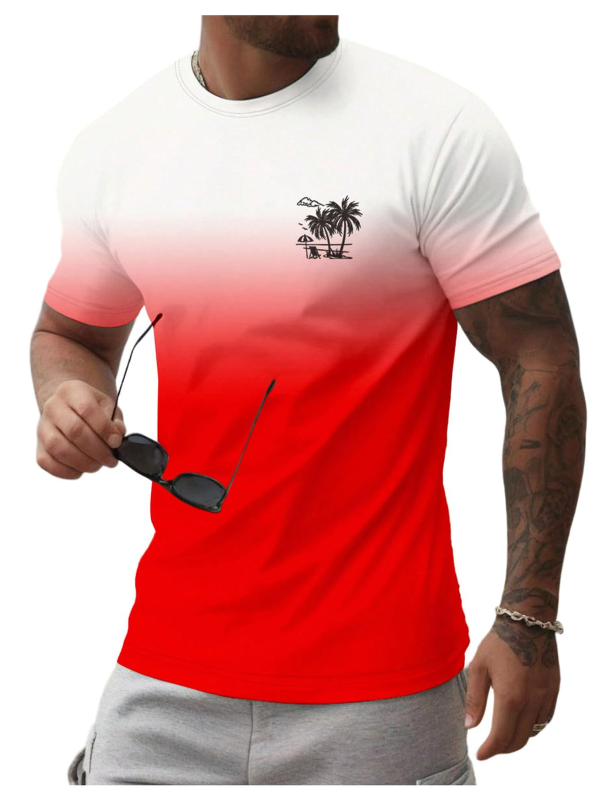 SOLY HUX Men's Graphic Tees Summer Beach Vacation Casual T Shirts