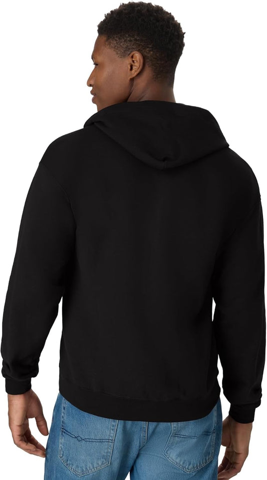 Hanes Men's Zip-up Hoodie, Ecosmart Fleece Full-zip Hoodie for Men, Hooded Sweatshirt