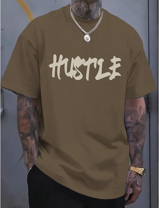 Oversized Graphic Tshirts for Men Streetwear Vintage Letter Shirt Inspirational Motivational Positive Cotton Shirts