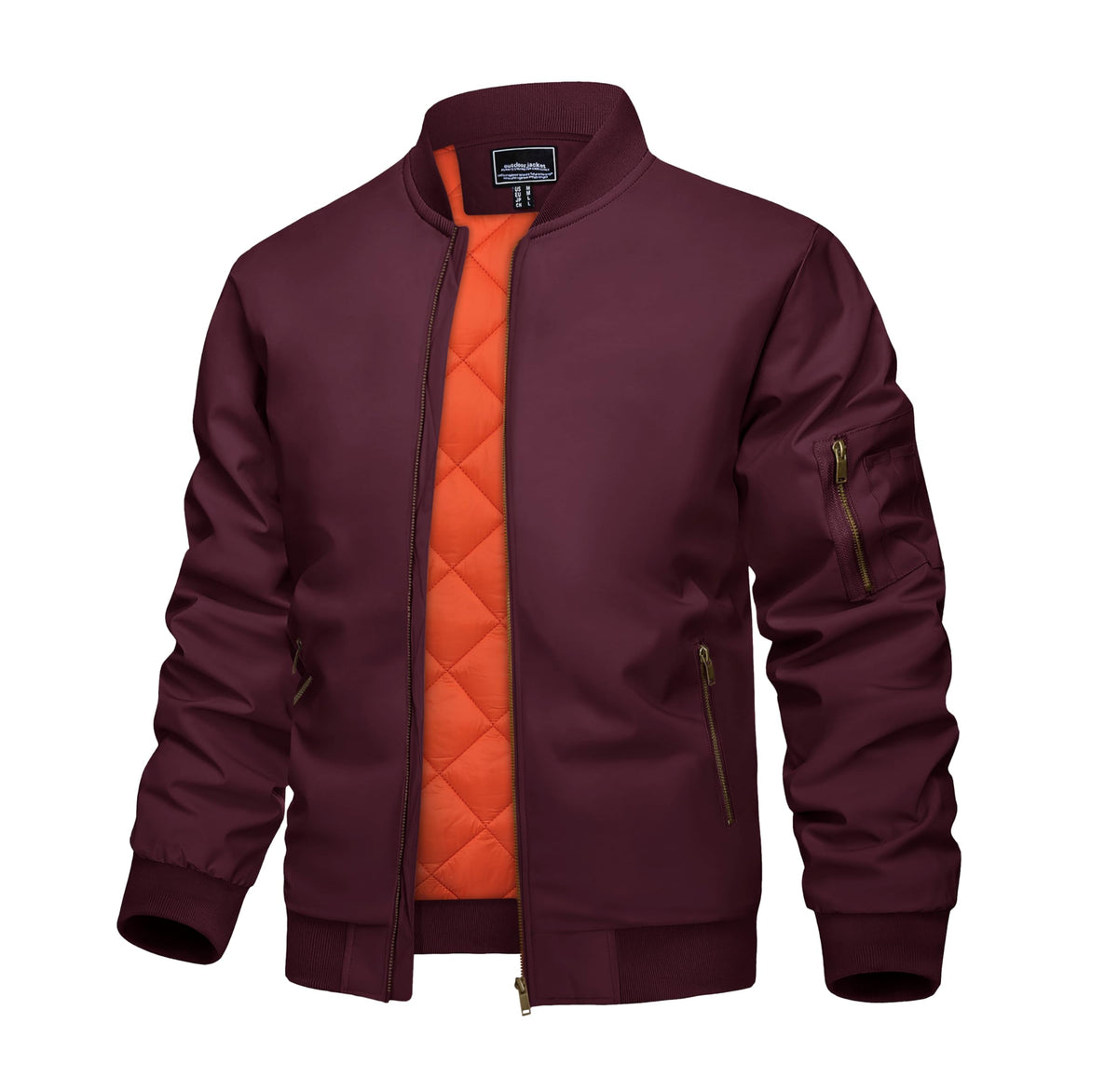 KEFITEVD Men's Bomber Jackets Fall Winter Warm Windbreaker Casual Coats
