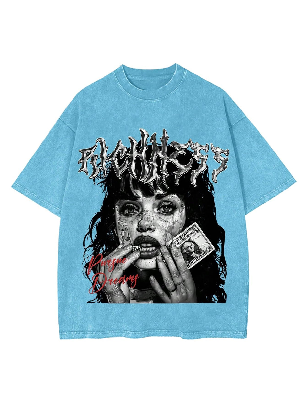 Milumia Men's Graphic T Shirt Letter Print Short Sleeve Vintage Washed Tee
