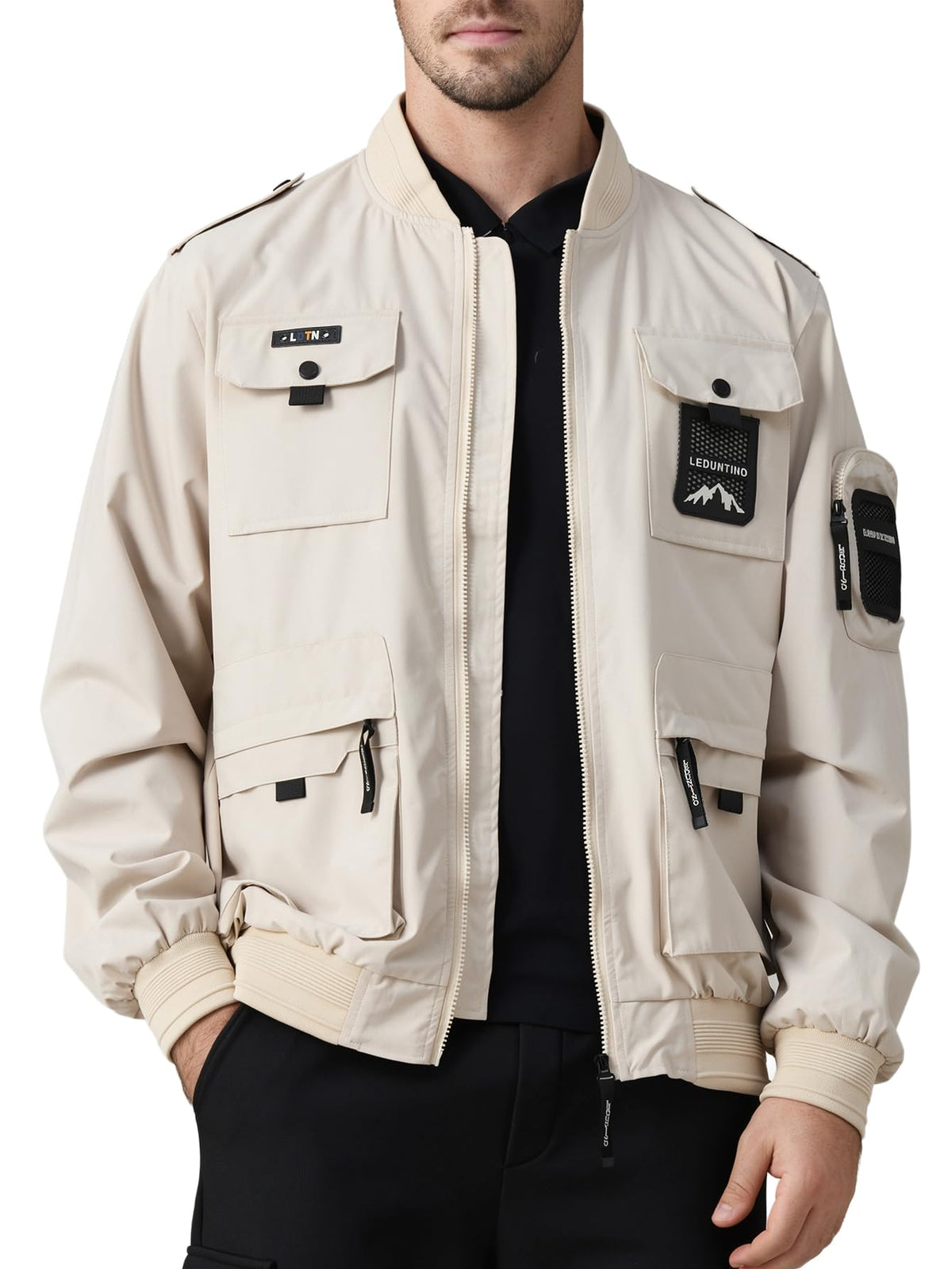 Men's Bomber Jacket, Lightweight Casual Spring Fall Windbreaker, Travel Hiking Golf Jackets