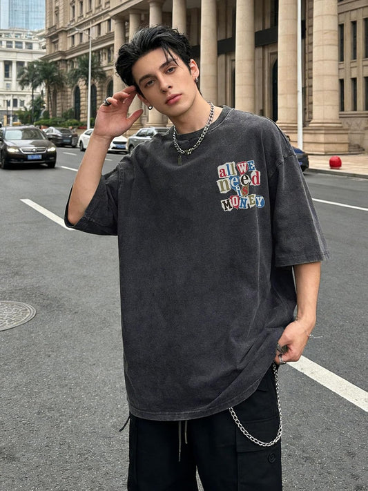 Oversized Graphic Tshirts for Men Cool Streetwear Shirts