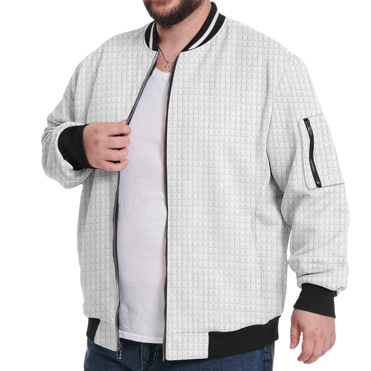 Big and Tall Men's Lightweight Bomber Jacket