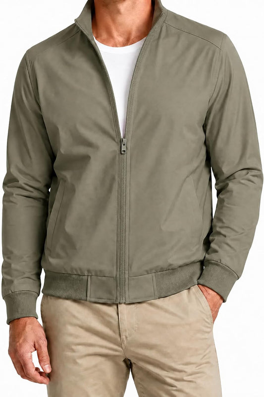 Windbreaker Jacket for Man Lightweight Casual Zip Up Fall Spring Outerwear