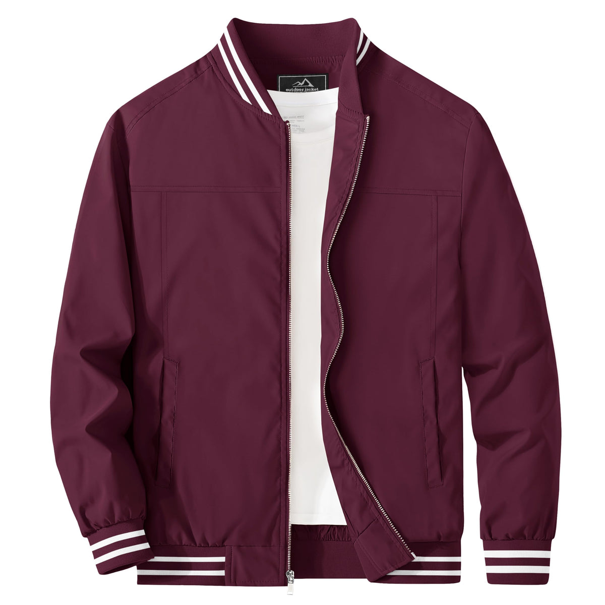 MAGCOMSEN Men's Bomber Jacket Lightweight Windbreaker Stylish Casual Jacket