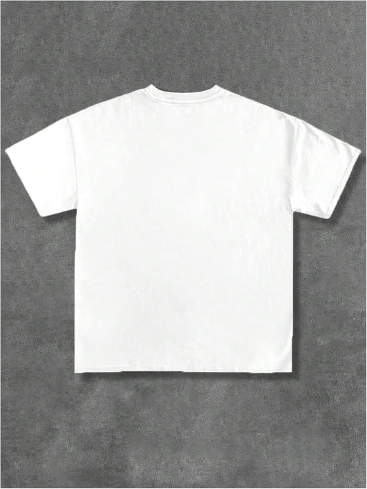 COZYEASE Men's Letter Graphic Tee Short Sleeve Summer T-Shirts Streetwear