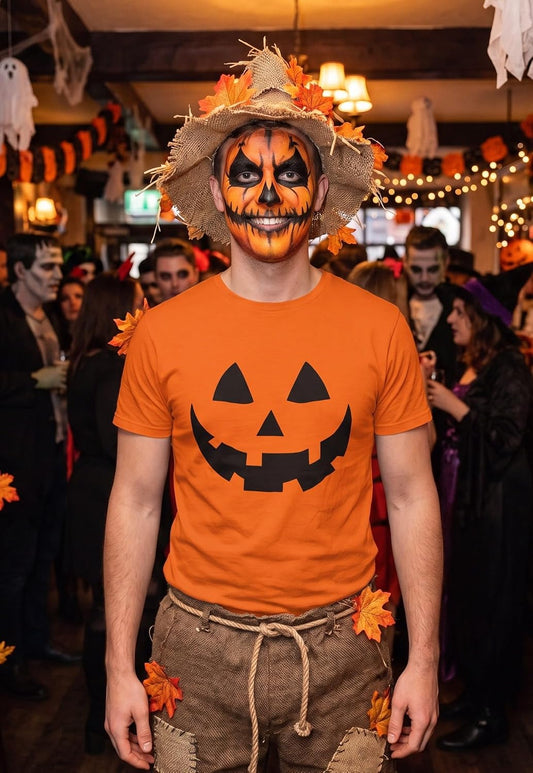 Tstars Mens Pumpkin Halloween Graphic Tee Funny Spooky Shirt