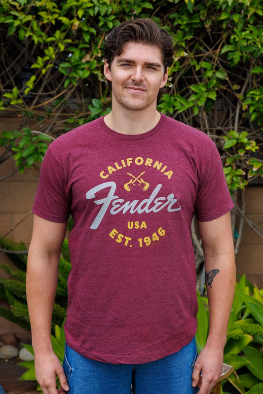 American Classics Fender California USA Est 1946 Guitar T Shirt