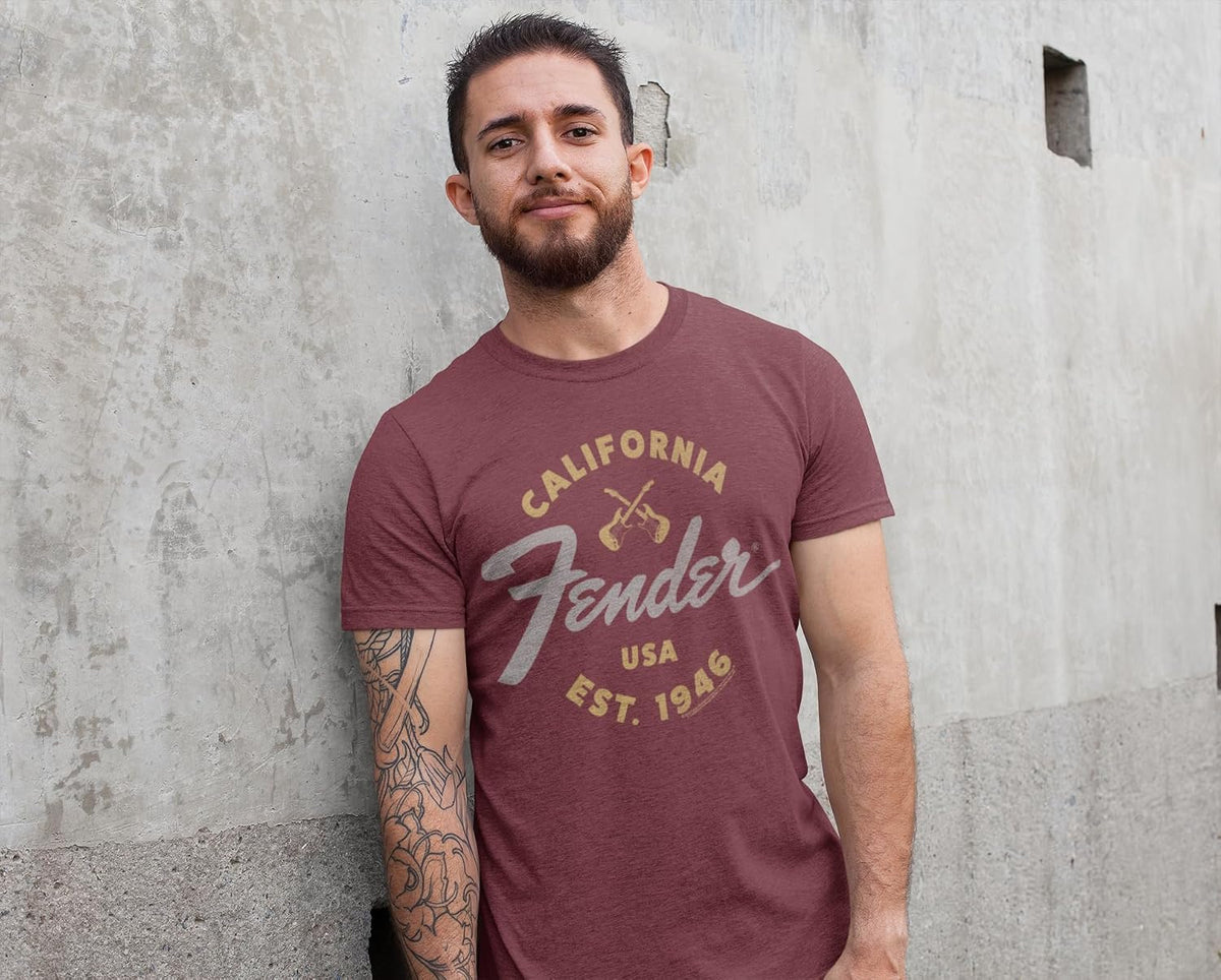 American Classics Fender California USA Est 1946 Guitar T Shirt