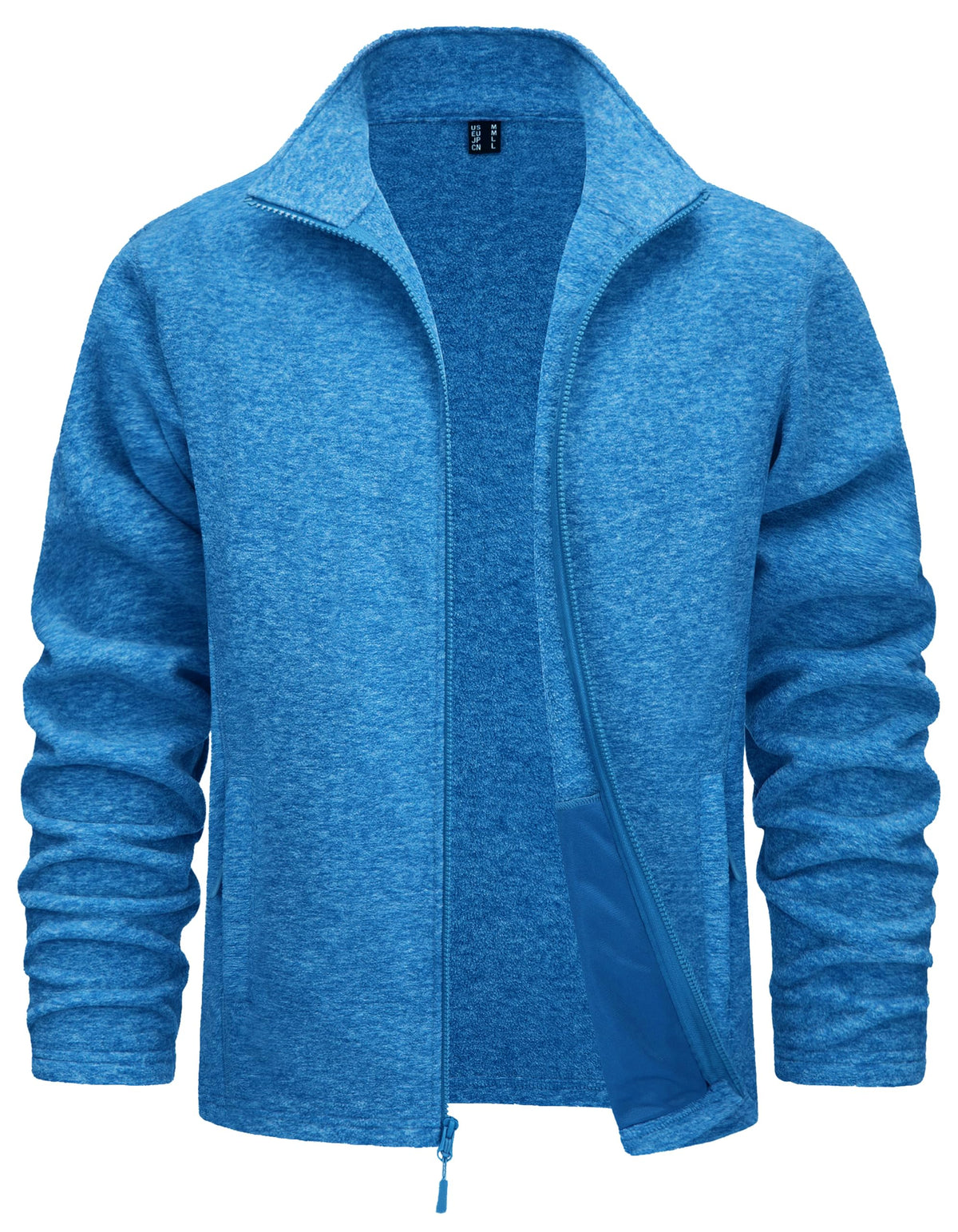 TACVASEN Men's Fleece Jackets Full Zip Casual Winter Warm Coat with Pockets