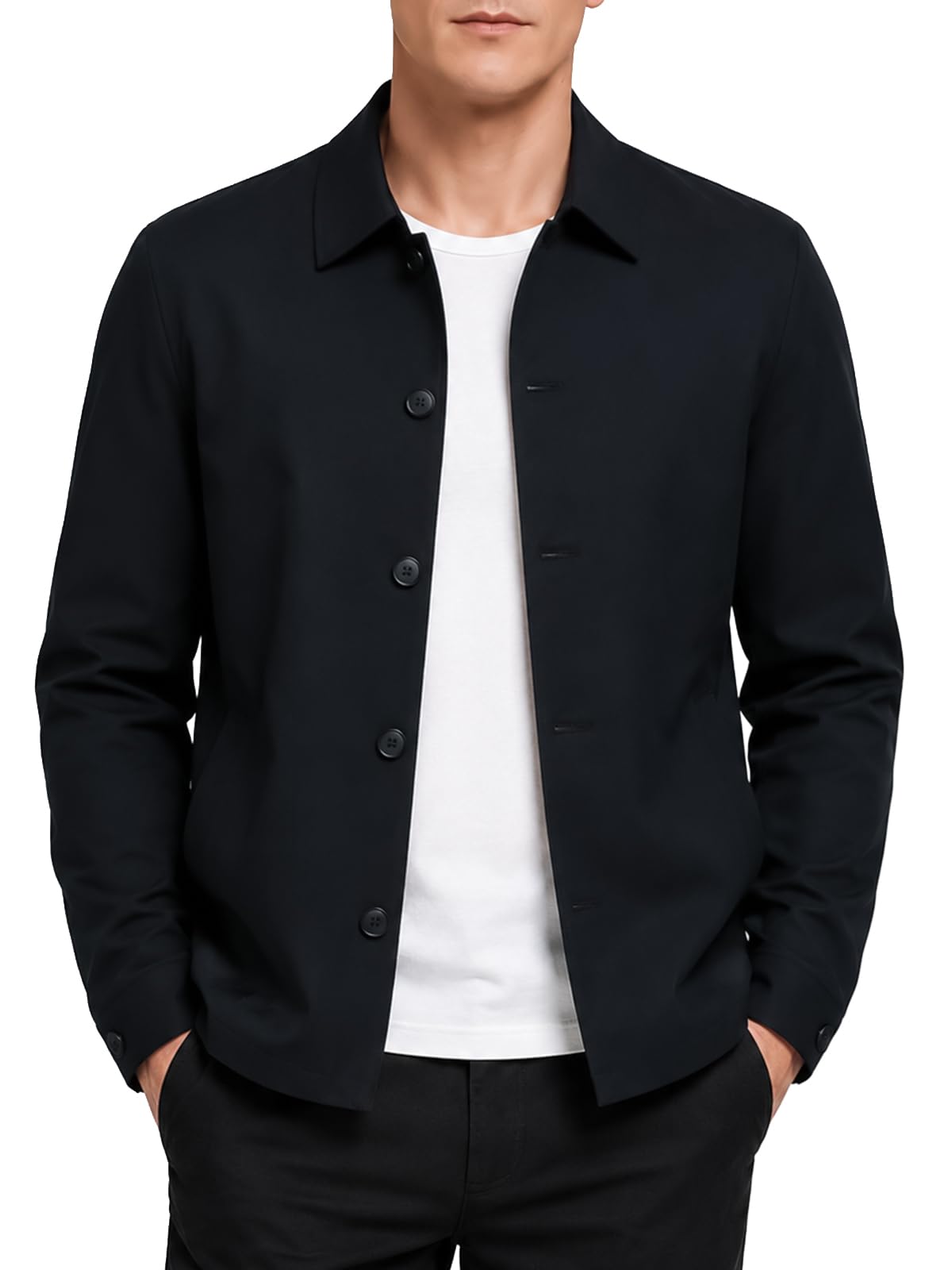 Allthemen Men's Lightweight Jacket Coat Light Windbreaker Casual Work Daily