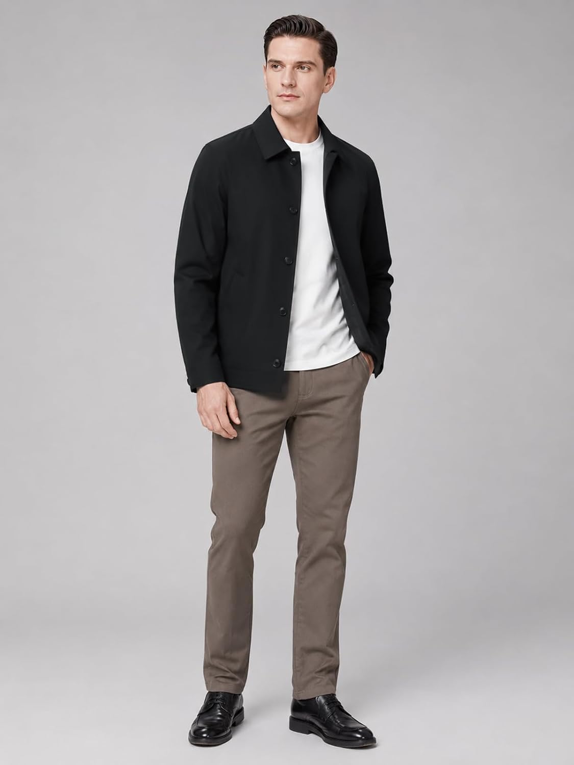 Allthemen Men's Lightweight Jacket Coat Light Windbreaker Casual Work Daily