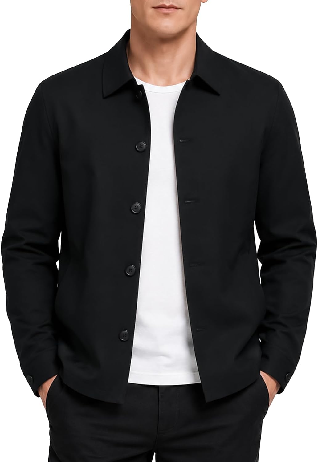 Allthemen Men's Lightweight Jacket Coat Light Windbreaker Casual Work Daily