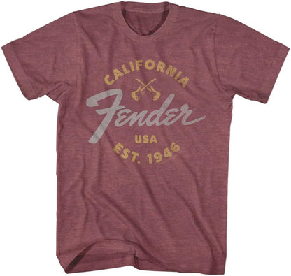 American Classics Fender California USA Est 1946 Guitar T Shirt