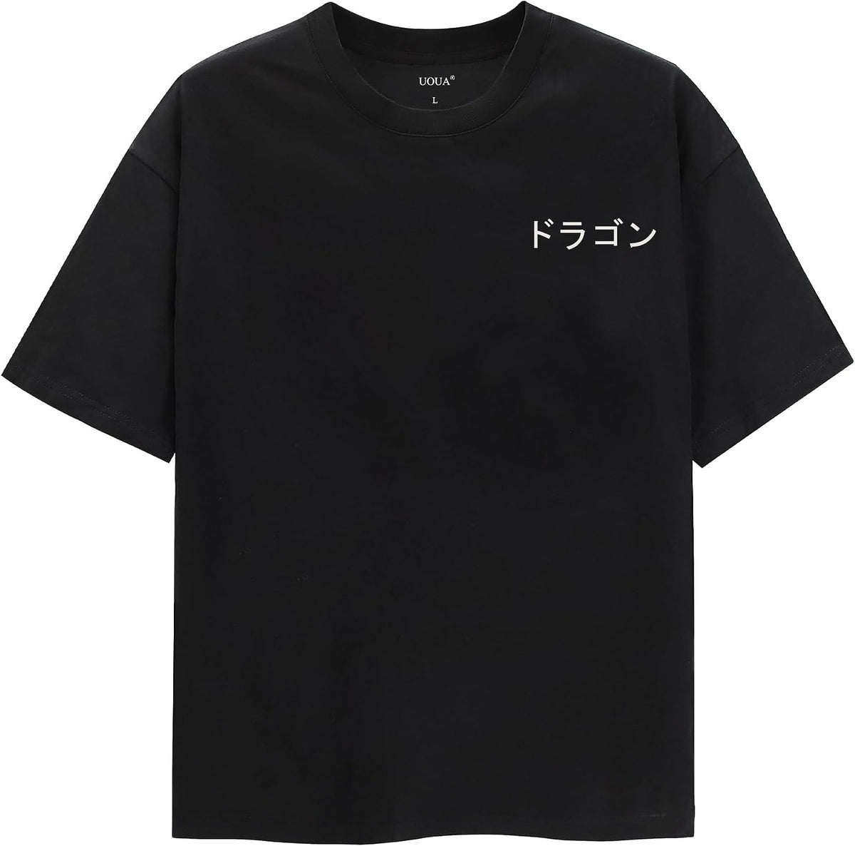 UOUA Men's Graphic Tees Oversized Short Sleeve T-Shirt