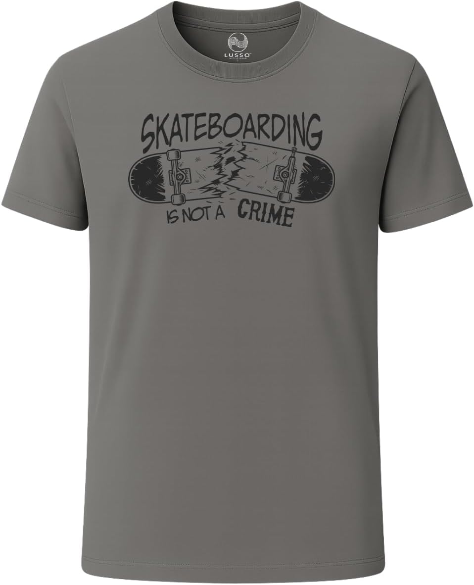 3 Pack Men's Graphic Short Sleeve Crewneck T-Shirts, 100% Cotton Casual Round Neck Printed Tees