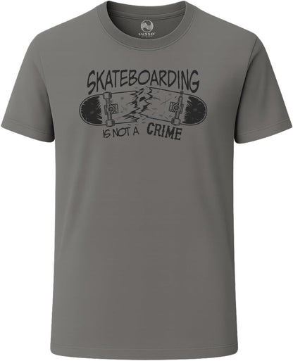 3 Pack Men's Graphic Short Sleeve Crewneck T-Shirts, 100% Cotton Casual Round Neck Printed Tees