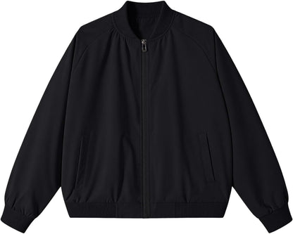 Bomber Jacket Men Casual Lightweight Zip Up Windbreaker Jackets