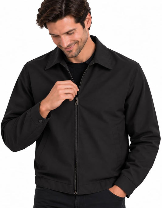 Perry Ellis Mens Windbreaker Microfiber Water Resistant Golf Zip Up Jacket