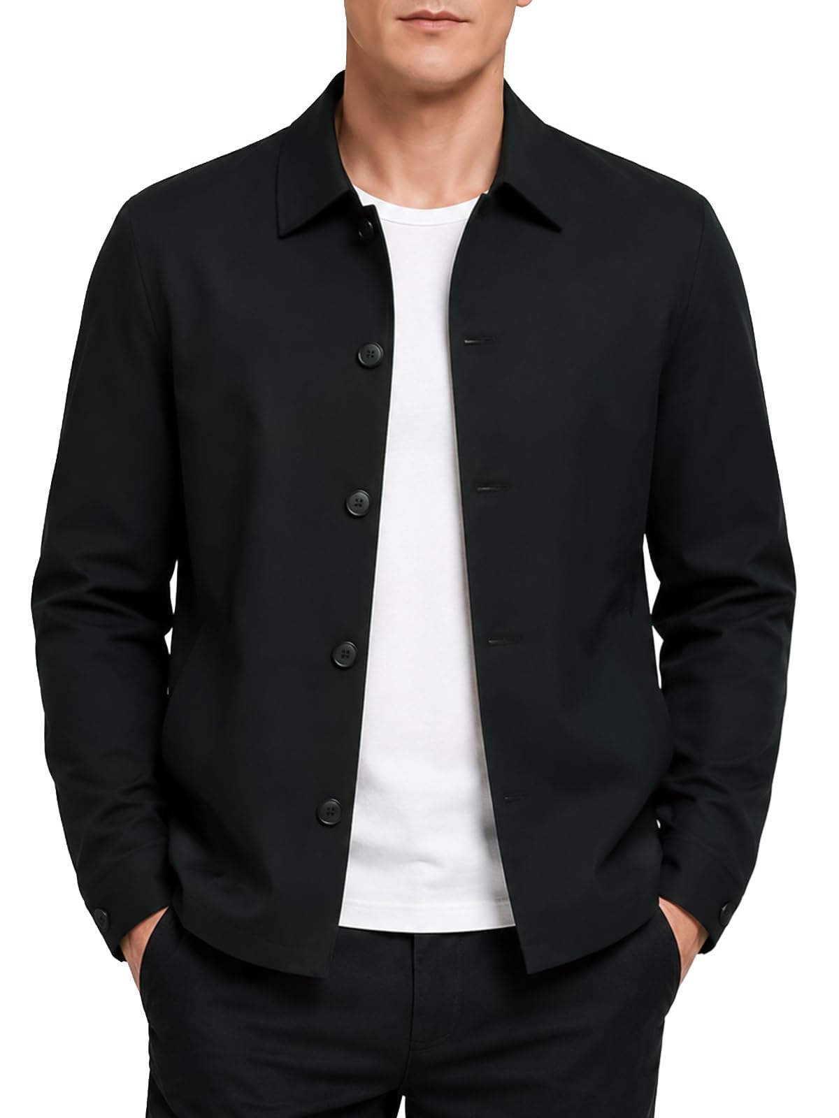 Allthemen Men's Lightweight Jacket Coat Light Windbreaker Casual Work Daily