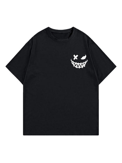 BEAUDRM Men's Plus Size Cross Graphic Tee Short Sleeve Regular Fit T Shirt