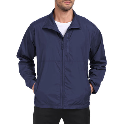 Men's Windbreaker Jackets Lightweight Single-layer for Spring/Autumn