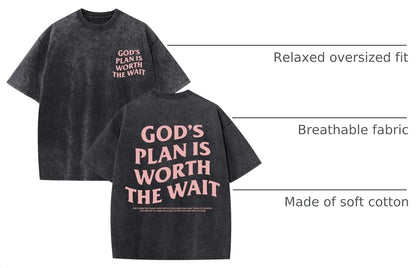Wrenpies Christian Faith Shirts for Men Jesus God Bible Verse Inspirational Religious Graphic Tees Acid Wash Vintage Tshirt