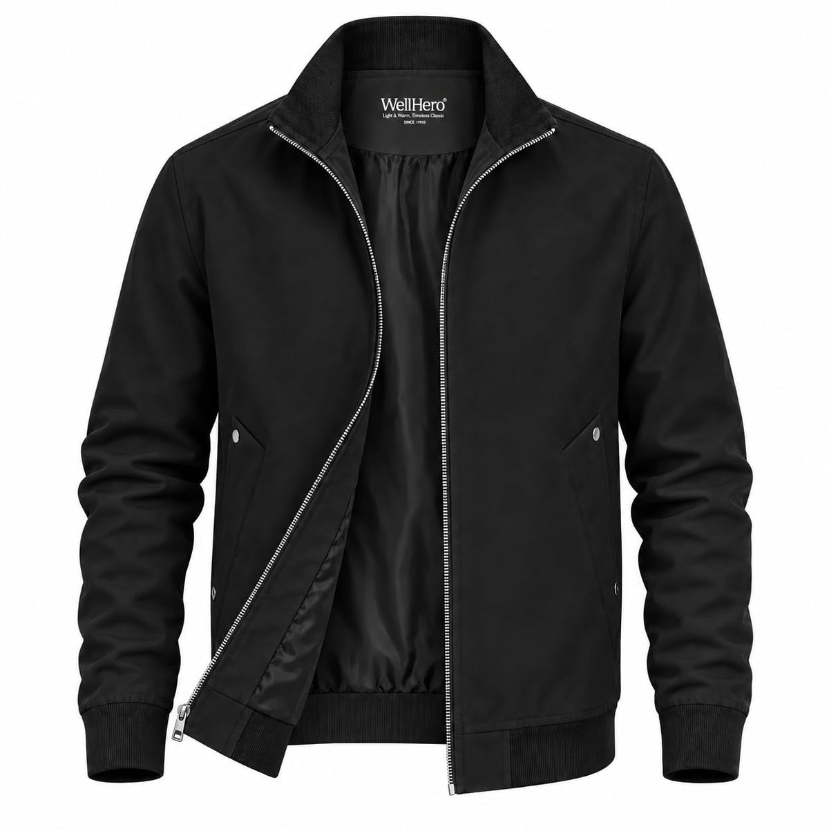 Men's Casual Jacket Lightweight Zip Up Bomber Jacket