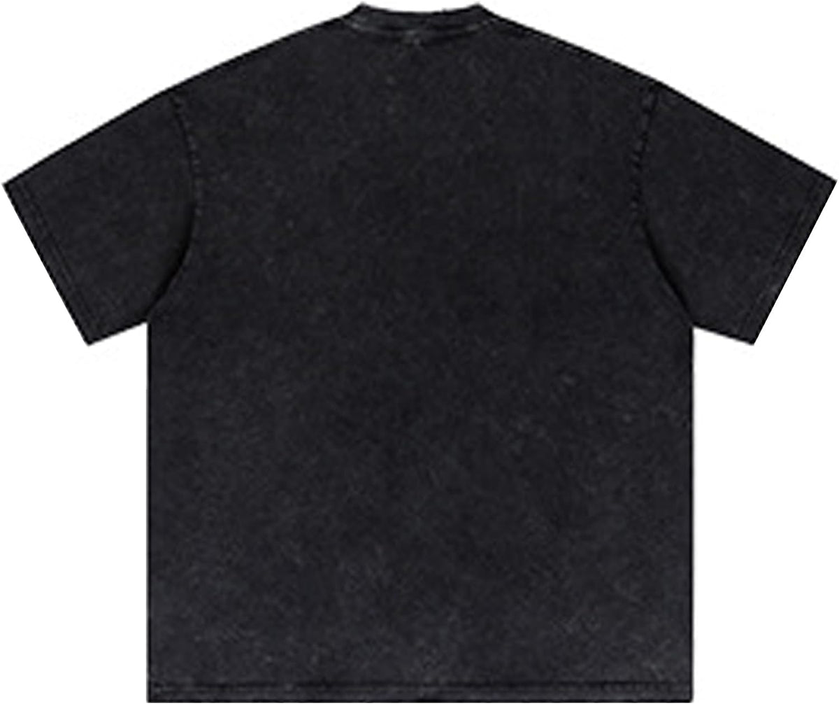 Laixton Men's Graphic Tees Shirts Unisex Vintage Cotton Tee