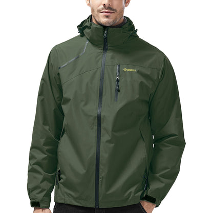 Mens Lightweight Waterproof Jacket Windproof Rain Hooded jackets for Running Hiking Cycling Travel M-7XL