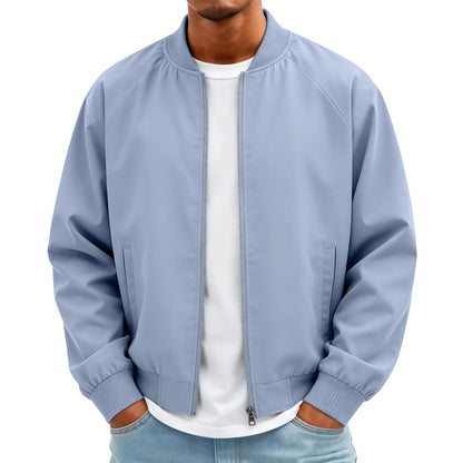 Bomber Jacket Men Casual Lightweight Zip Up Windbreaker Jackets