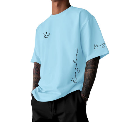 Men's King Shirt Graphic Tees Designer Printed T Shirts Urban Letter Oversized T-Shirt Streetwear Casual Loose Tops