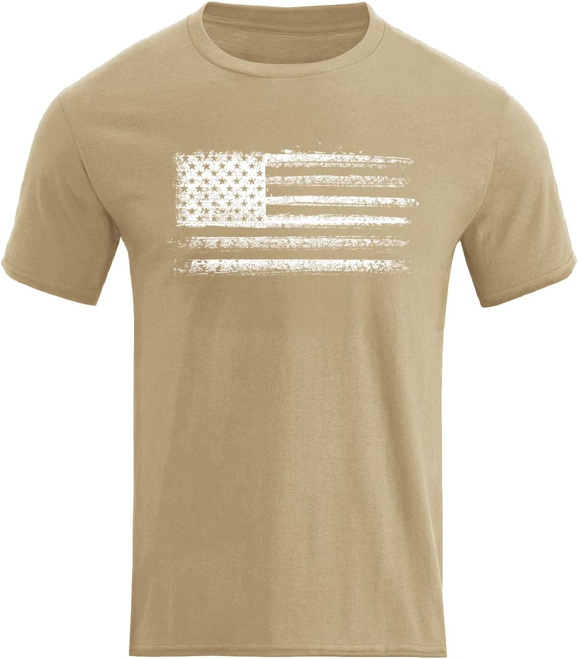 H HYFOL Men's Graphic T-Shirts USA Flag Cotton Short Sleeve American Patriotic Crewneck Casual Regular Tee Shirts