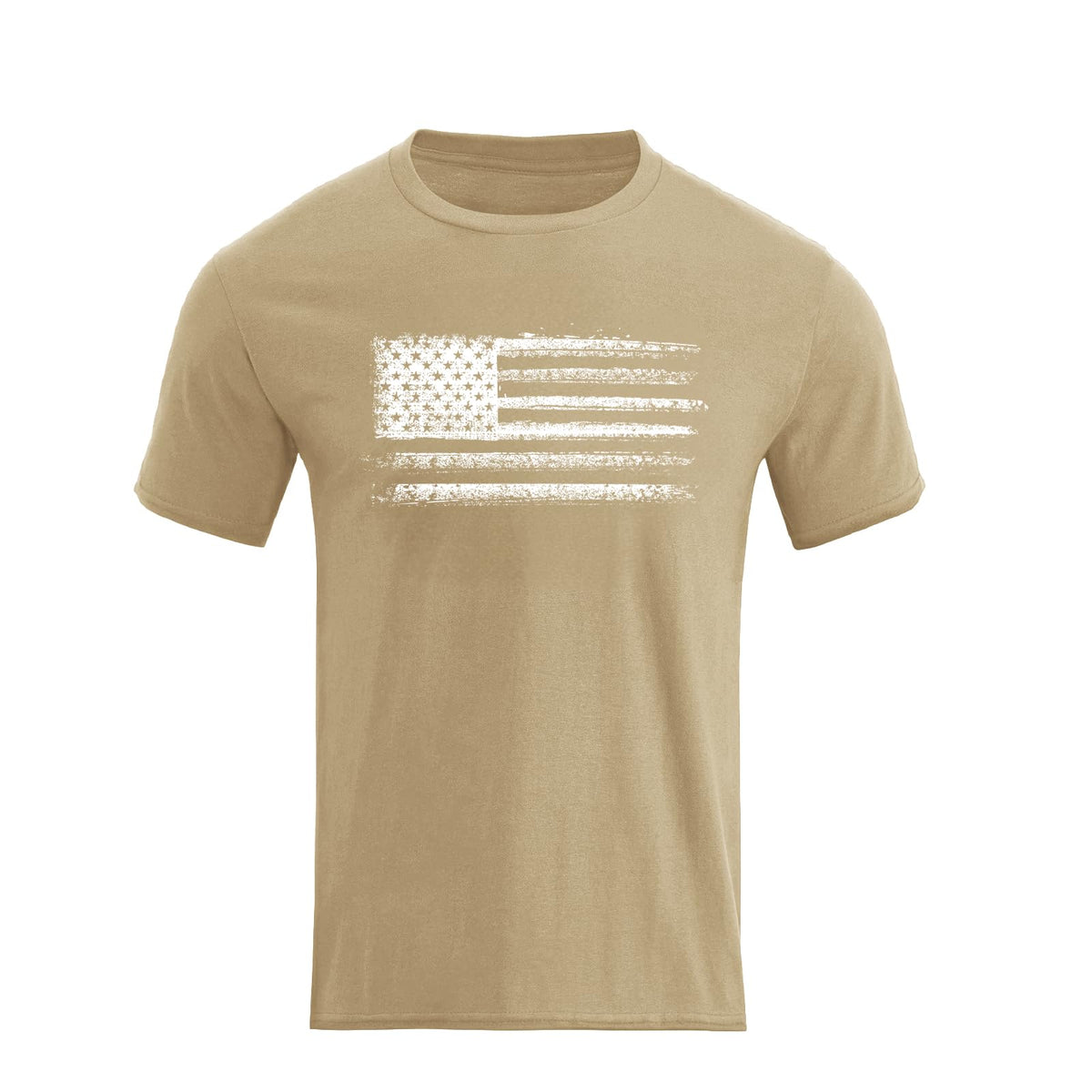H HYFOL Men's Graphic T-Shirts USA Flag Cotton Short Sleeve American Patriotic Crewneck Casual Regular Tee Shirts