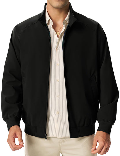 TBMPOY Men's Lightweight Jackets Casual Windbreaker Light Golf Fall