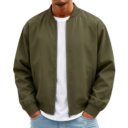 Bomber Jacket Men Lightweight Windbreaker Spring Fall Casual Jackets