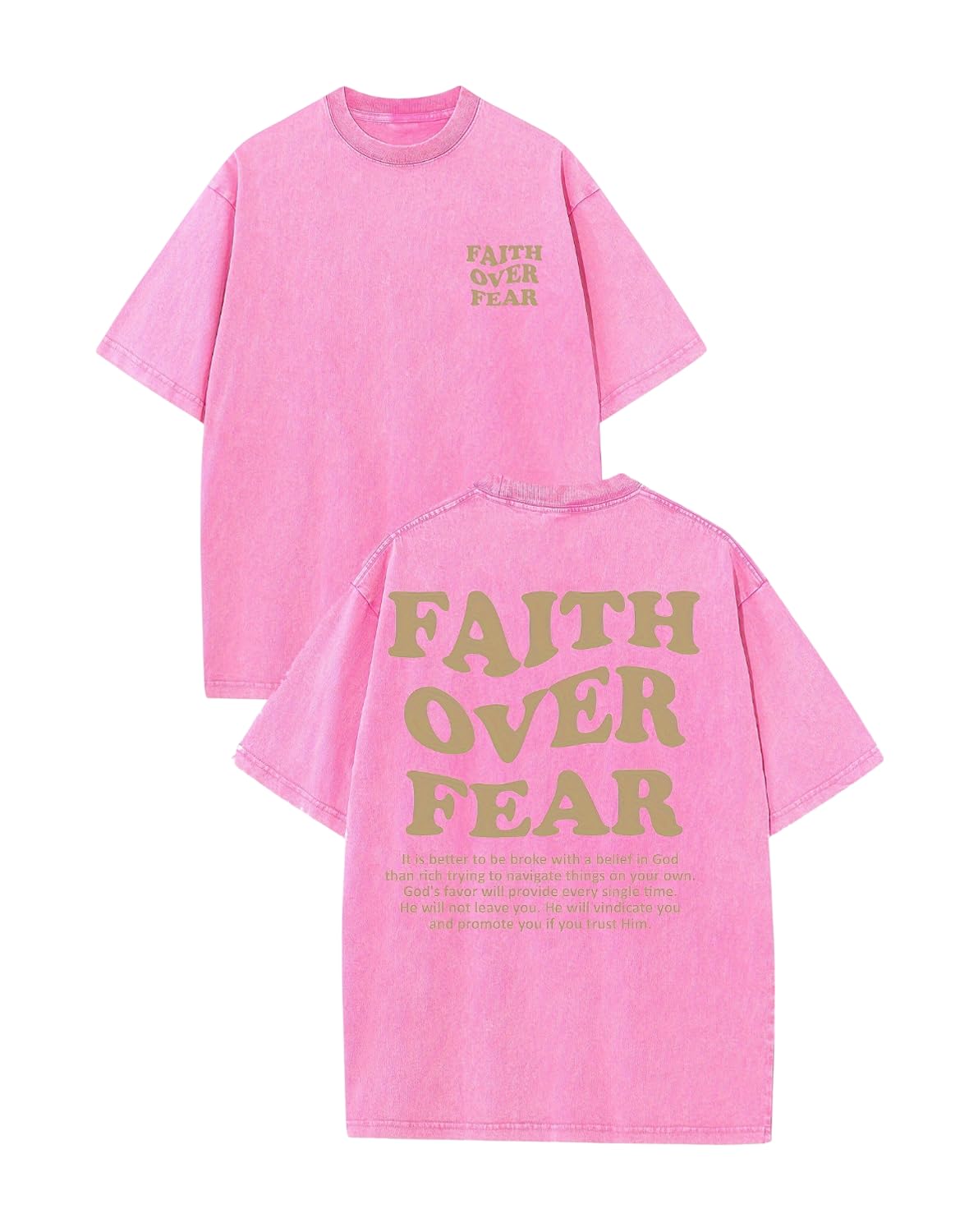 2 Packs Christian T Shirts for Men Oversized Tee Graphic Apparel Acid Washed Baggy Gym Top