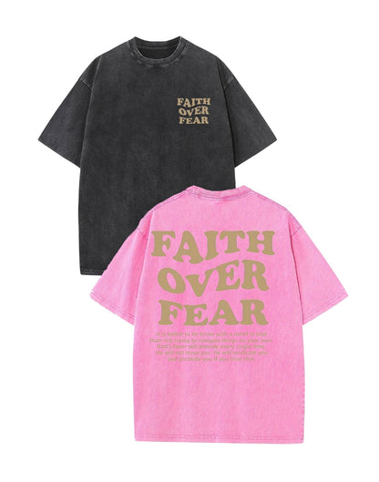 2 Packs Christian T Shirts for Men Oversized Tee Graphic Apparel Acid Washed Baggy Gym Top