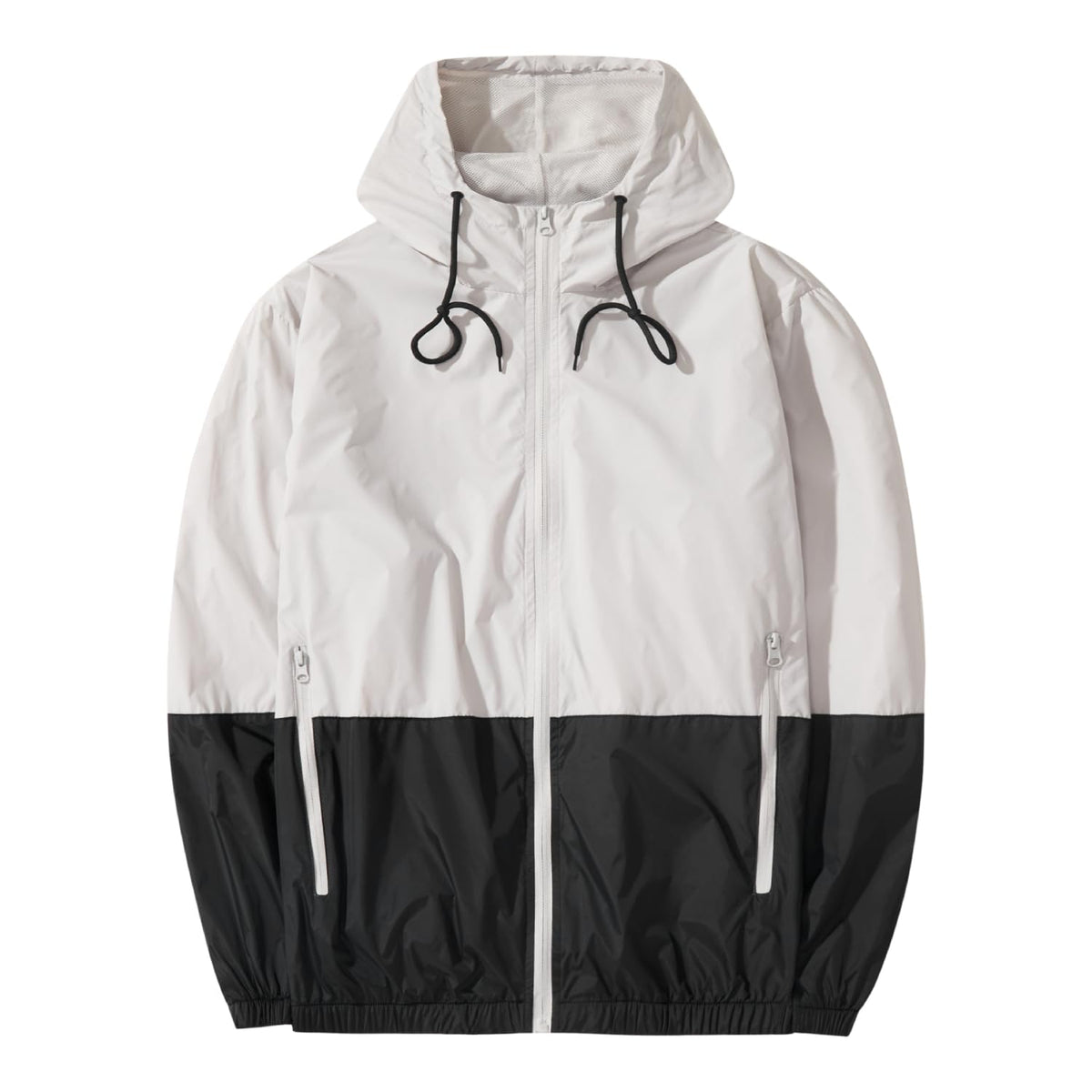 Men's Lightweight Windbreaker Jackets Outdoor Hooded Pocket Raincoat Jacket