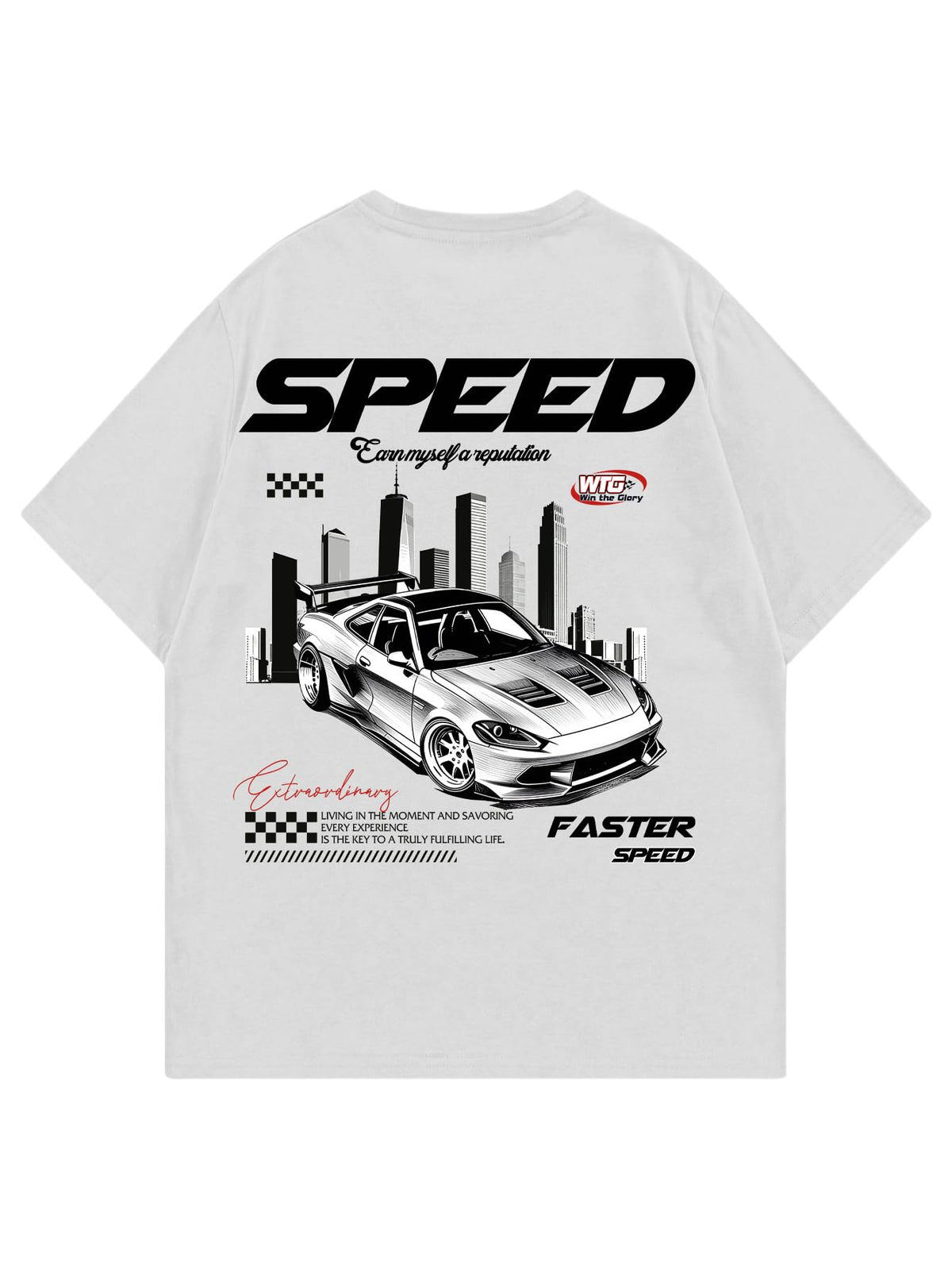 RoseSeek Men's Letter Graphic Tees Short Sleeve T Shirts Casual Streetwear