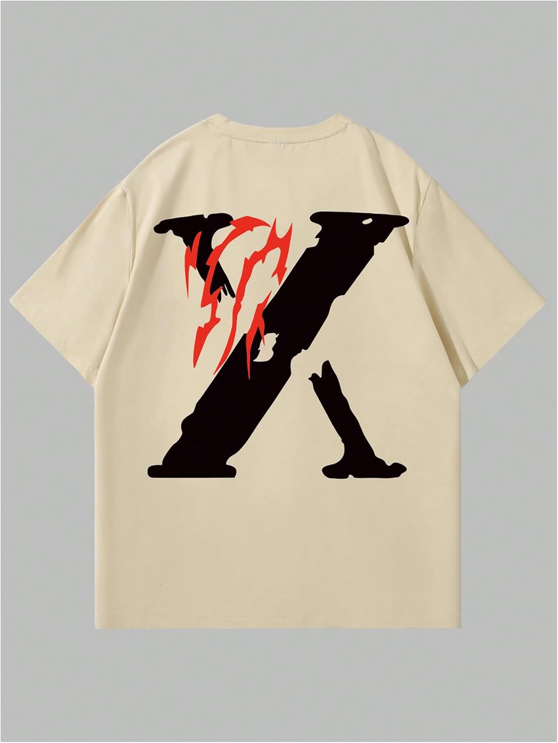 VIPWOLF Men's 4 Piece Y2K Graphic Tees Shorts Sleeve Cool T-Shirts Top
