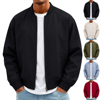 Bomber Jacket Men Casual Lightweight Zip Up Windbreaker Jackets