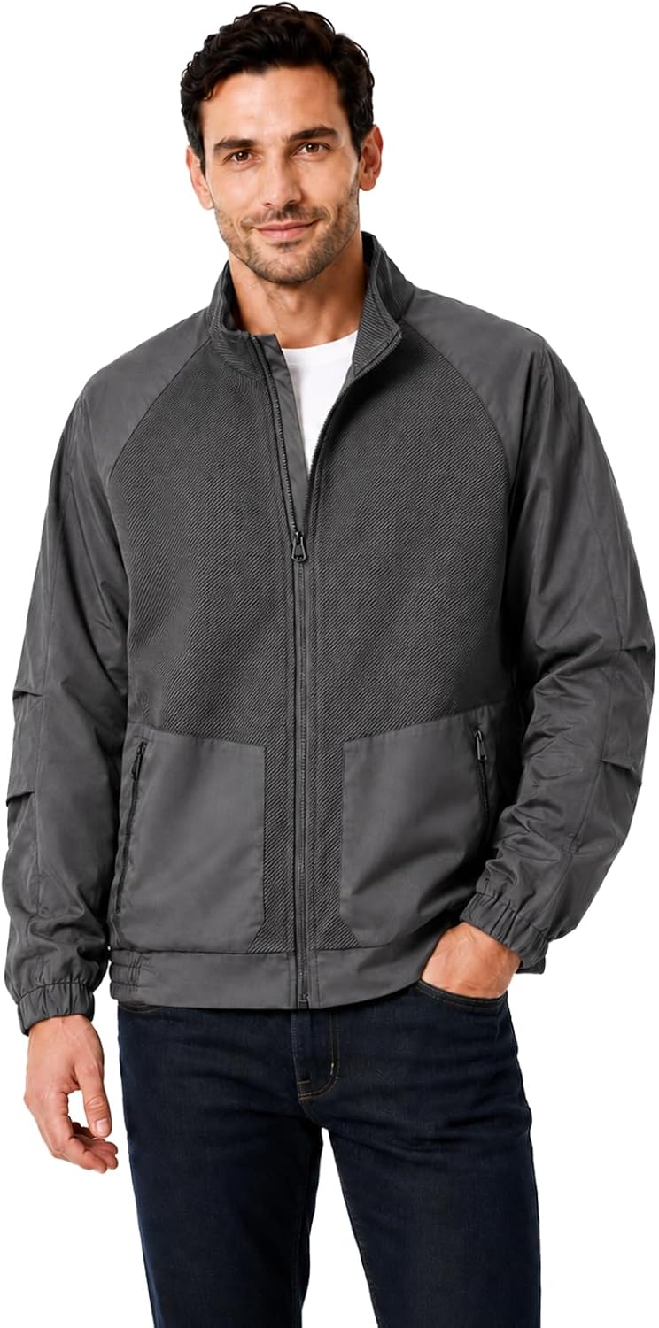 Fall Jacket for Men Lightweight Bomber Jacket Casual with Full-Zip