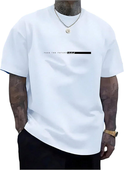 SOLY HUX Men's Letter Print Graphic Tees Summer Short Sleeve T Shirt