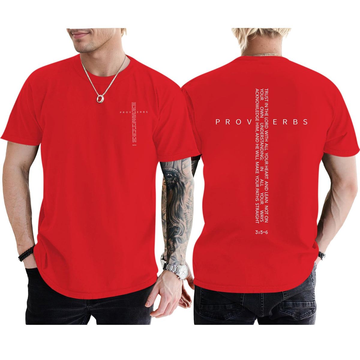 Christian Shirts for Men Vintage Religious Cross Bible Verse T-Shirt Jesus Faith Tshirt Inspirational Graphic Tees
