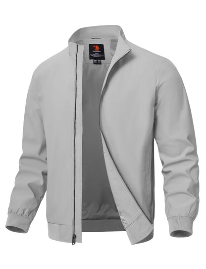 TBMPOY Men's Lightweight Jackets Casual Windbreaker Stylish Light Fall Spring Golf Work Dress Business
