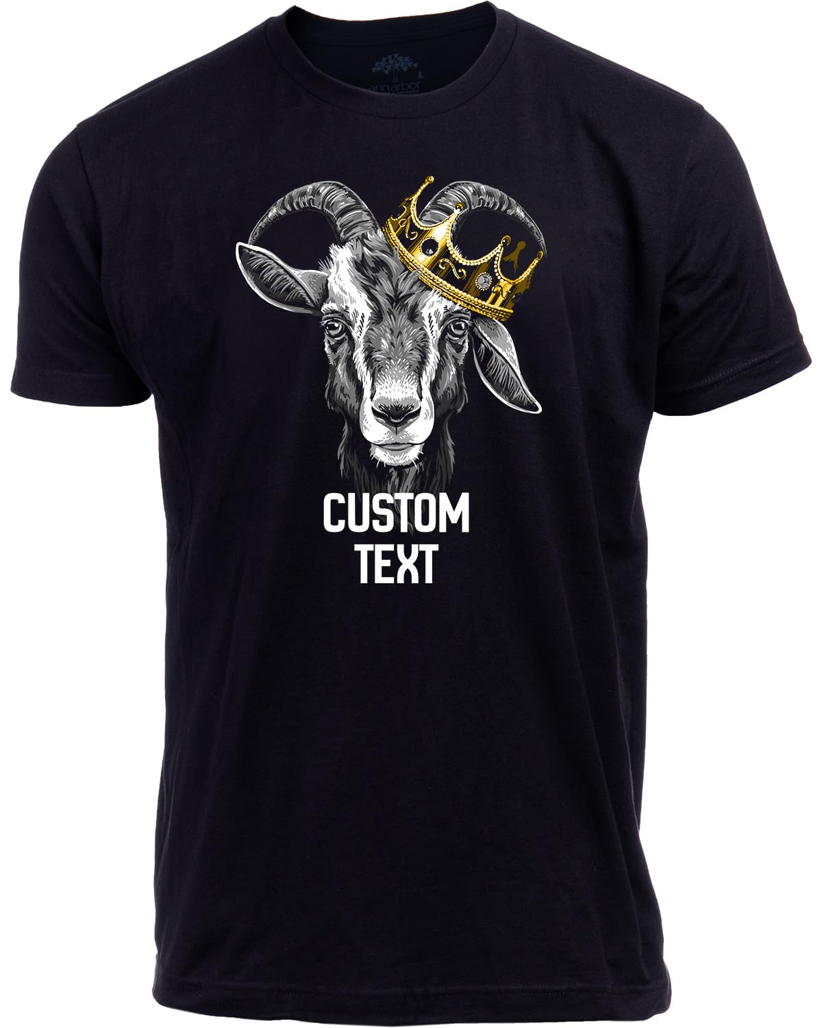G.O.A.T. | Greatest of All Time Champion Tee Shirt, Goat Fantasy Sports Champ Joke Humor T-Shirt for Men Women